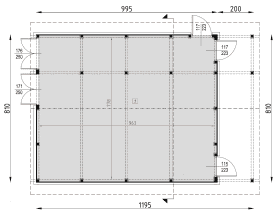 Rzut projektu BG7 - Parter