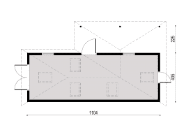 Rzut projektu BG9 - Parter