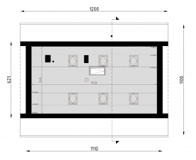 Rzut projektu D143 - Poddasze