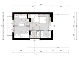 Rzut projektu D274 - WT2021 - Poddasze