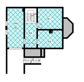 Rzut projektu L-85 szkieletowy - Piwnica