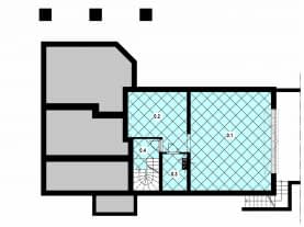 Rzut projektu L-10 murowany - Piwnica