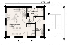 Rzut projektu gaik 5dw - Parter