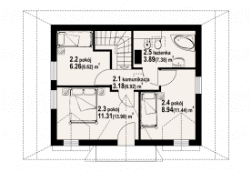 Rzut projektu gaik 5dw - Poddasze