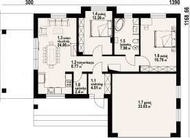 Rzut projektu arturowo gg - Parter
