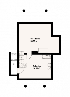 Rzut projektu rytowo dw19 - Piwnica