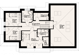 Rzut projektu sławków ggx - Poddasze