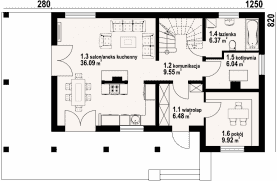 Rzut projektu olszynka mazurska dw - Parter
