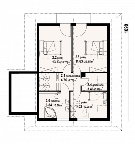 Rzut projektu grywałdowo dw - Poddasze