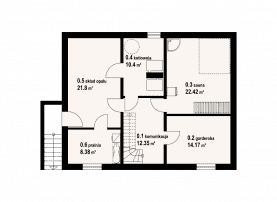 Rzut projektu lubomierz dw - Piwnica
