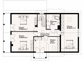 Rzut projektu milicz dw 7 - Poddasze