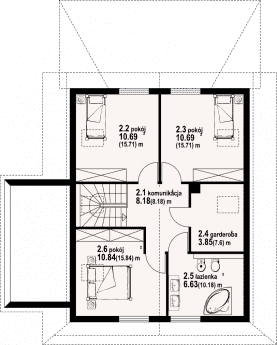 Rzut projektu grywałdowo dw 3 - Poddasze
