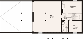Rzut projektu osakowo 19 dw - Piwnica