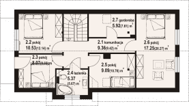 Rzut projektu janowo ag dws - Poddasze