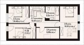 Rzut projektu świecie ag m - Poddasze