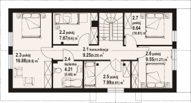 Rzut projektu miłowo ag dws - Poddasze