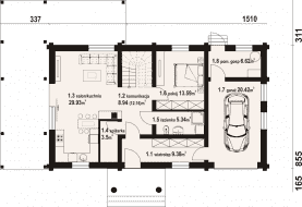 Rzut projektu tramowo dw - Parter