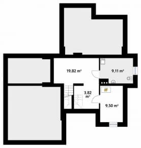Rzut projektu Cyprys 6 (KO) - piwnica