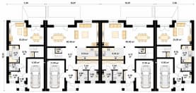 Rzut projektu Dąb 2 (CE) - parter