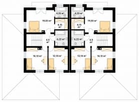 Rzut projektu Limonkowy (CE) - poddasze