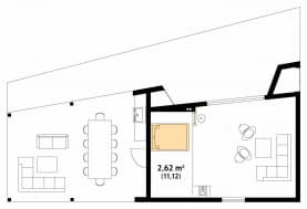 Rzut projektu Jaskier dr-S (DR-S) - poddasze