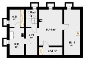 Rzut projektu Takt 6 (CE) - piwnica