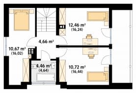 Rzut projektu Takt 6 (CE) - poddasze