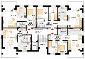 Rzut projektu Akant 2 (CE) - pietro2