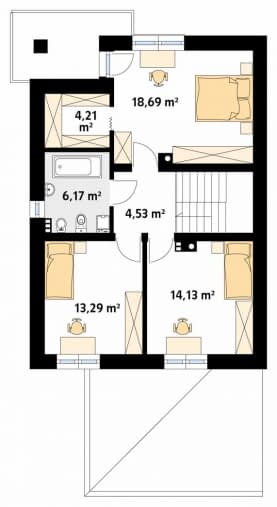 Rzut projektu Limba W (CE) - pietro1