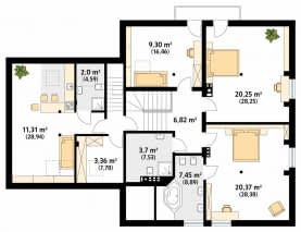 Rzut projektu Feria dr-B (DR-B) - poddasze