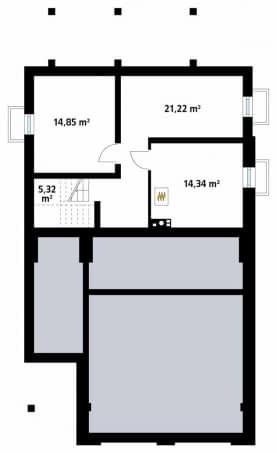 Rzut projektu Amarylis 7 (CE) - piwnica