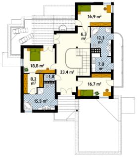 Rzut projektu Freya 2 (CE) - pietro1