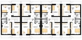 Rzut projektu Jarząb (CE) - poddasze