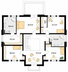 Rzut projektu Amadeusz (CE) - pietro1