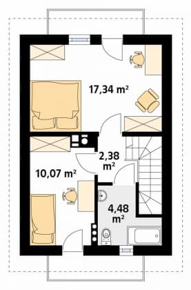 Rzut projektu Mini 2 (KO) - pietro1
