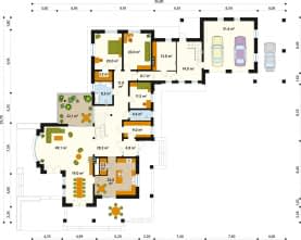 Rzut projektu Cis (CE) - parter