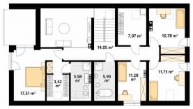 Rzut projektu Słoneczny 3 (CE) - poddasze