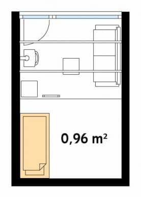 Rzut projektu Szyszka dr-S (DR-S) - poddasze