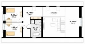 Rzut projektu Tytus (CE) - poddasze