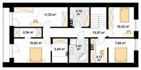 Rzut projektu Pogodny 2 (KO) - poddasze