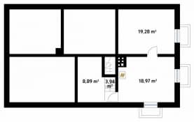 Rzut projektu Świt (CE) - piwnica