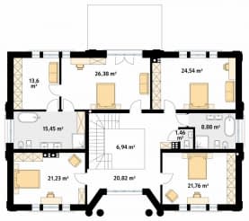 Rzut projektu Amadeusz 2 (CE) - pietro1