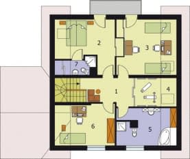 Rzut projektu CASA GRANDE - Rzut przyziemia