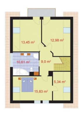 Rzut projektu SANTA SUSANA - Poddasze