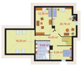 Rzut projektu MALAGA - Poddasze