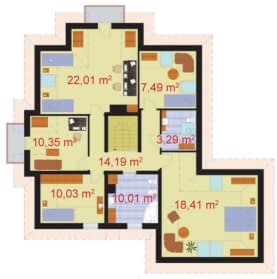 Rzut projektu PAOLA - Poddasze