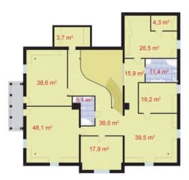 Rzut projektu VIRGINIA - Poddasze