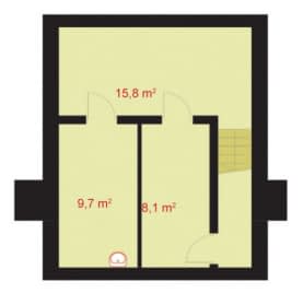 Rzut projektu VIRGINIA - Piwnica