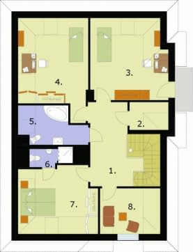 Rzut projektu DON BENITO - Poddasze