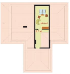 Rzut projektu SANTA FE - Poddasze